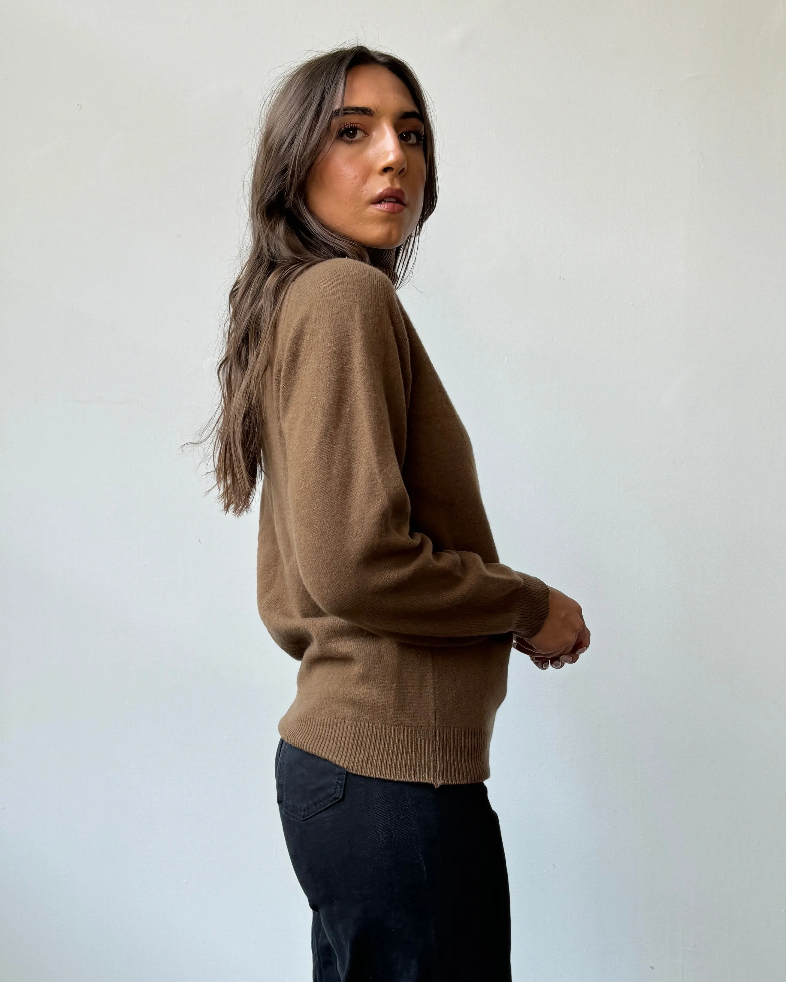 100% Cashmere Turtleneck Sweater- L