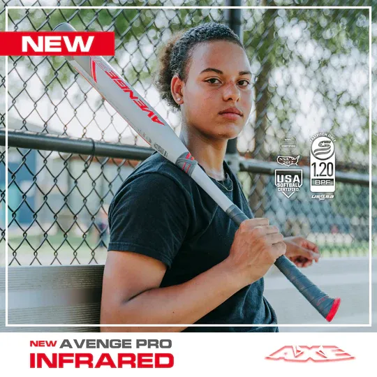 2024 AXE Avenge Pro Infrared (-10) Fastpitch Softball Bat: L158JR