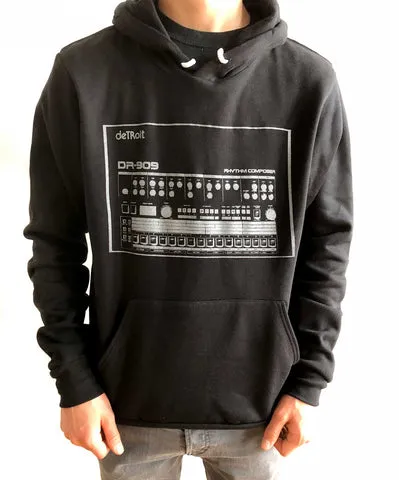 909 Drum Sequencer, Detroit DR-909 Unisex Pullover Hoodie