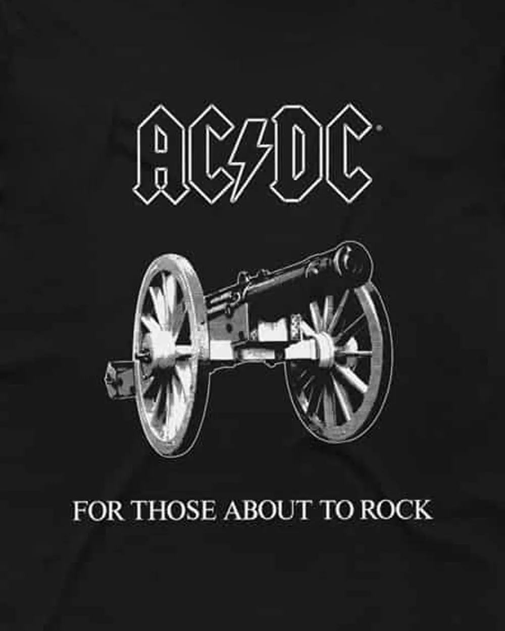 AC/DC - About To Rock Black T-Shirt