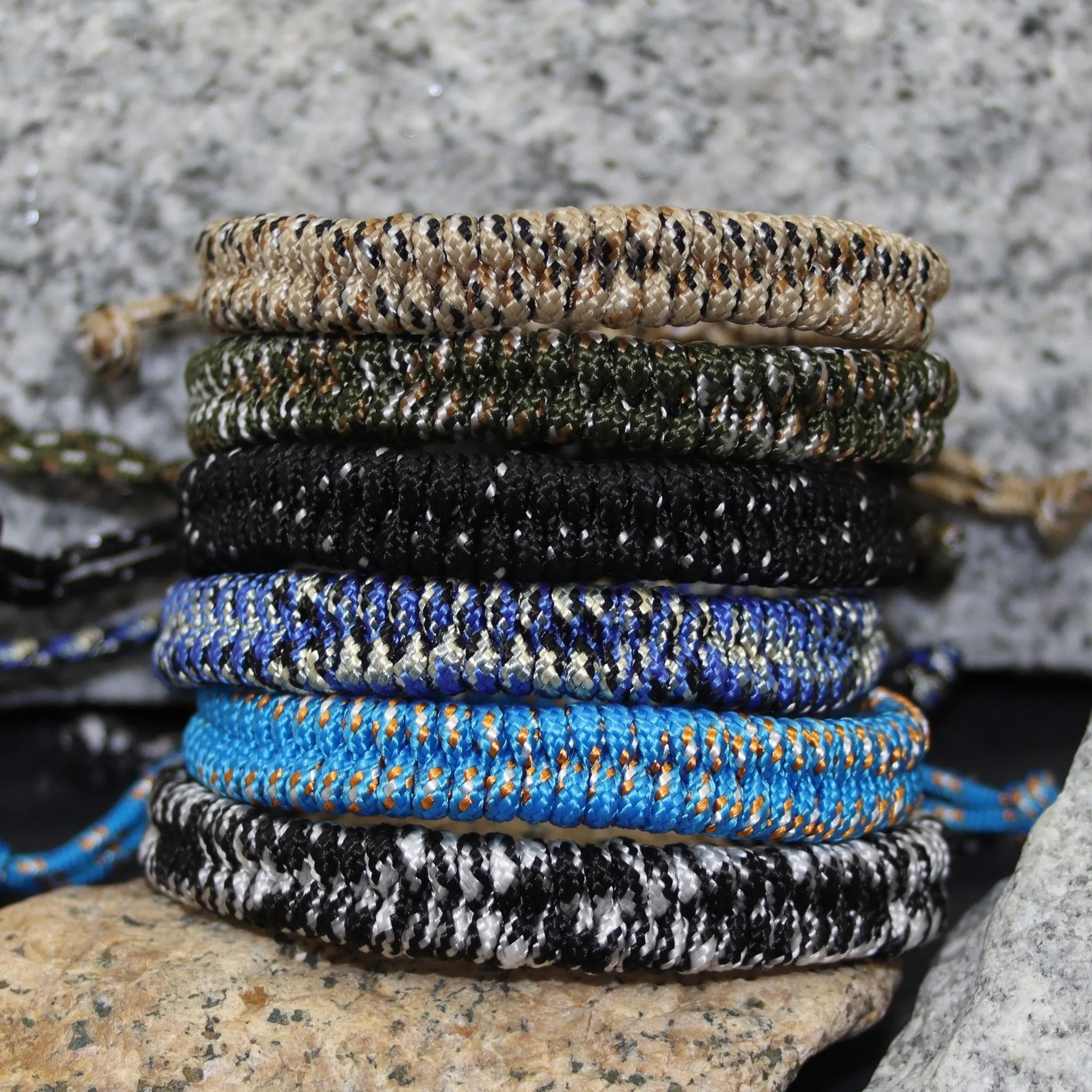 Adjustable Braided Paracord Bracelets (Wrap Braid)