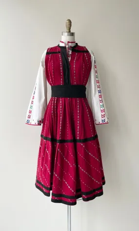 Antique Balkan Folk Dress