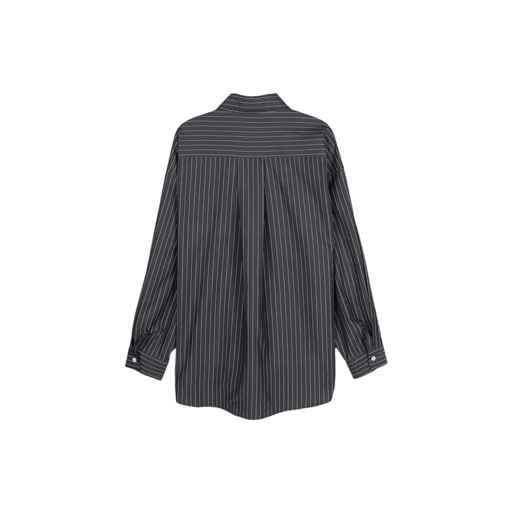 ASCLO  |Stripes Casual Style Unisex Street Style Long Sleeves