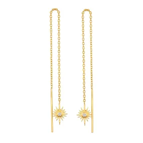 Astral Guide Star Threader Earrings