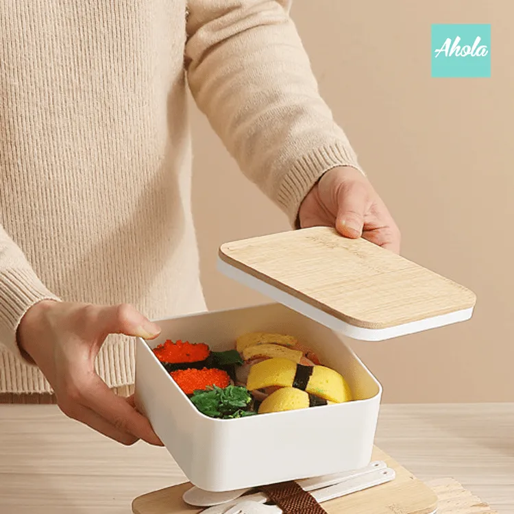 【Bento】Lunch Box with Utensils Set 刻字餐盒+餐具套裝