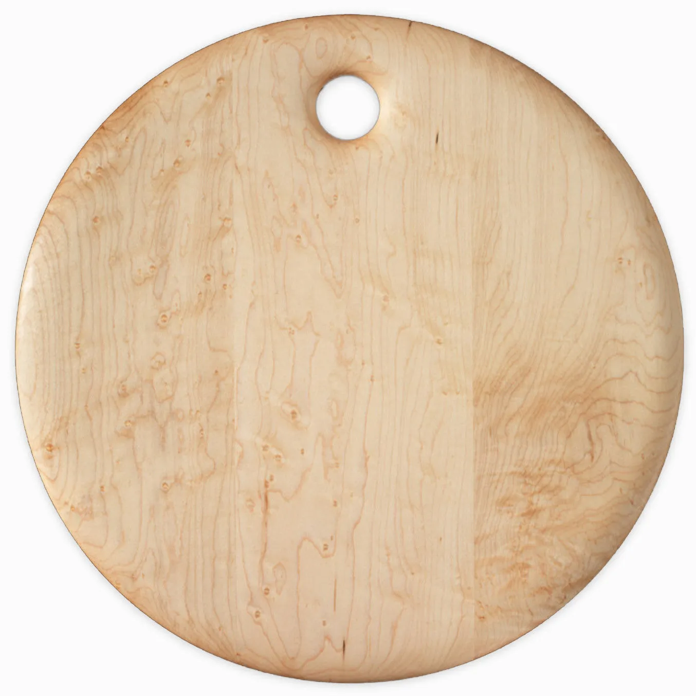 Birdseye Maple Round Breadboard - 14 inches