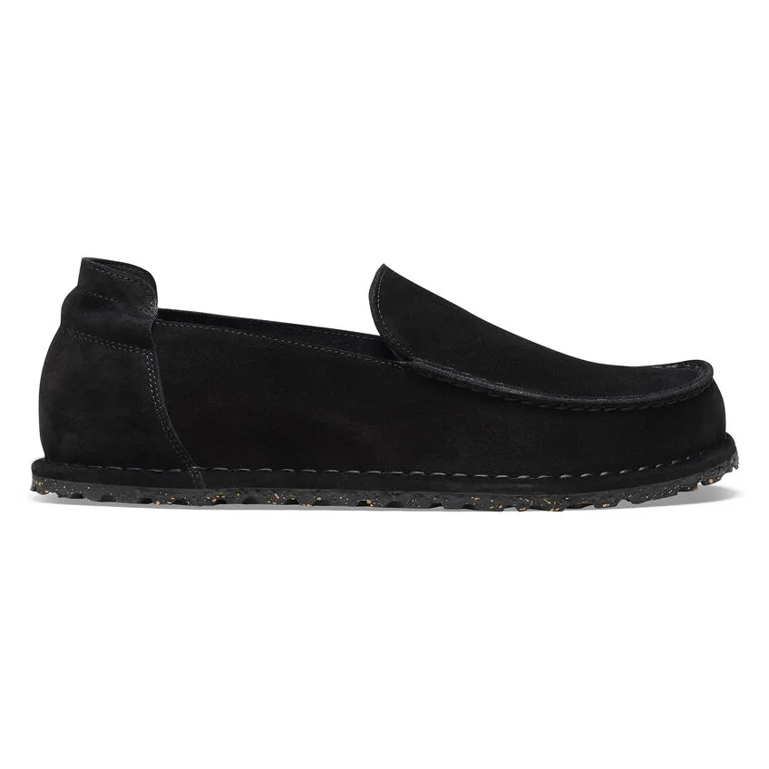 Birkenstock Unisex Utti Suede Slip On Shoes-Black **Narrow Width**