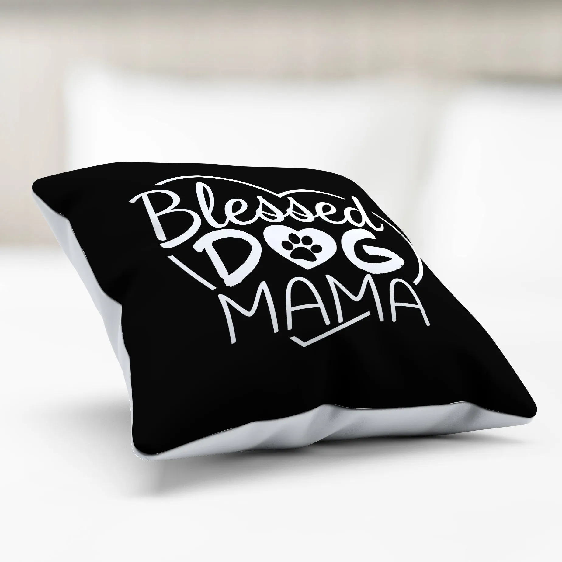 Blessed Dog Mama Pillow Cover