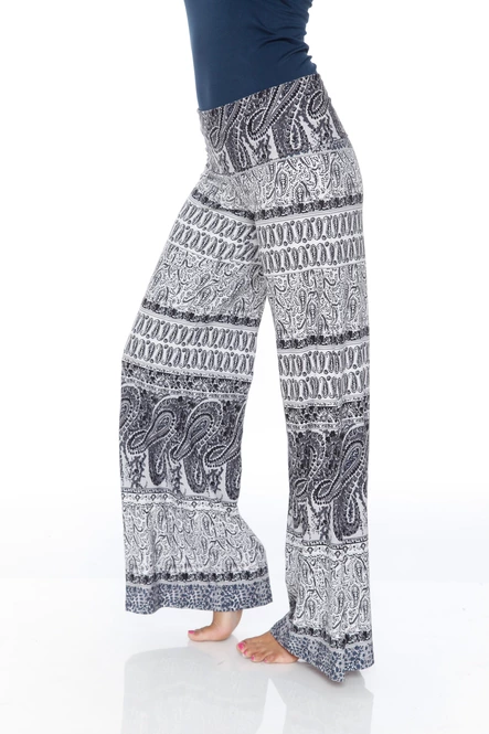 Boho Women's Paisley Palazzo Pants