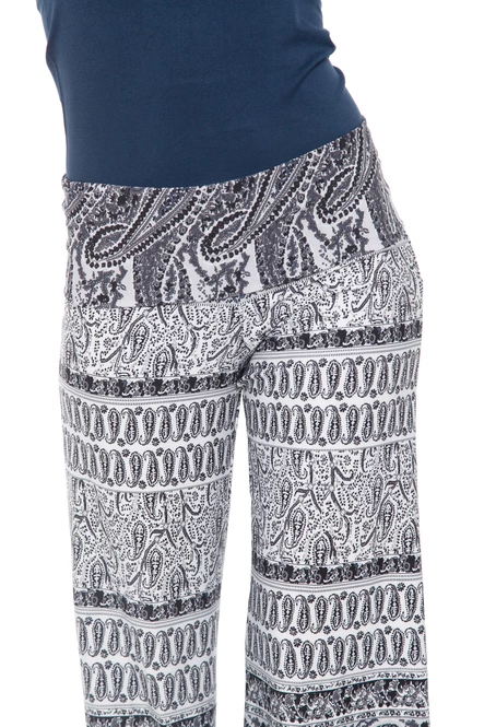 Boho Women's Paisley Palazzo Pants