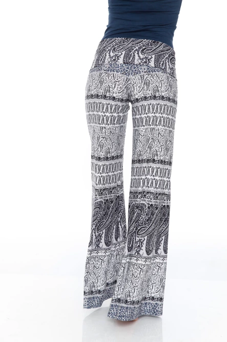 Boho Women's Paisley Palazzo Pants