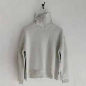 Cashmere Turtleneck Sweater - Ice Grey