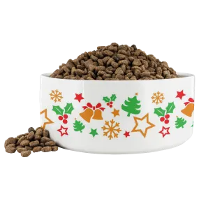 Ceramic Christmas Dog Bowl