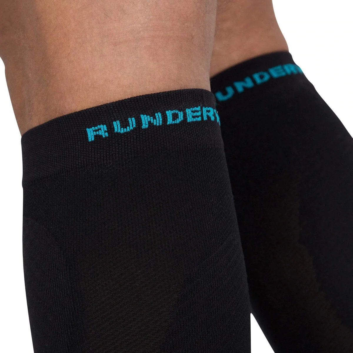 Compression Running Socks - Black/Cyan