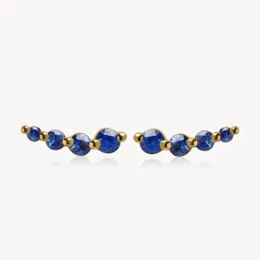 Curved Sapphire Studs