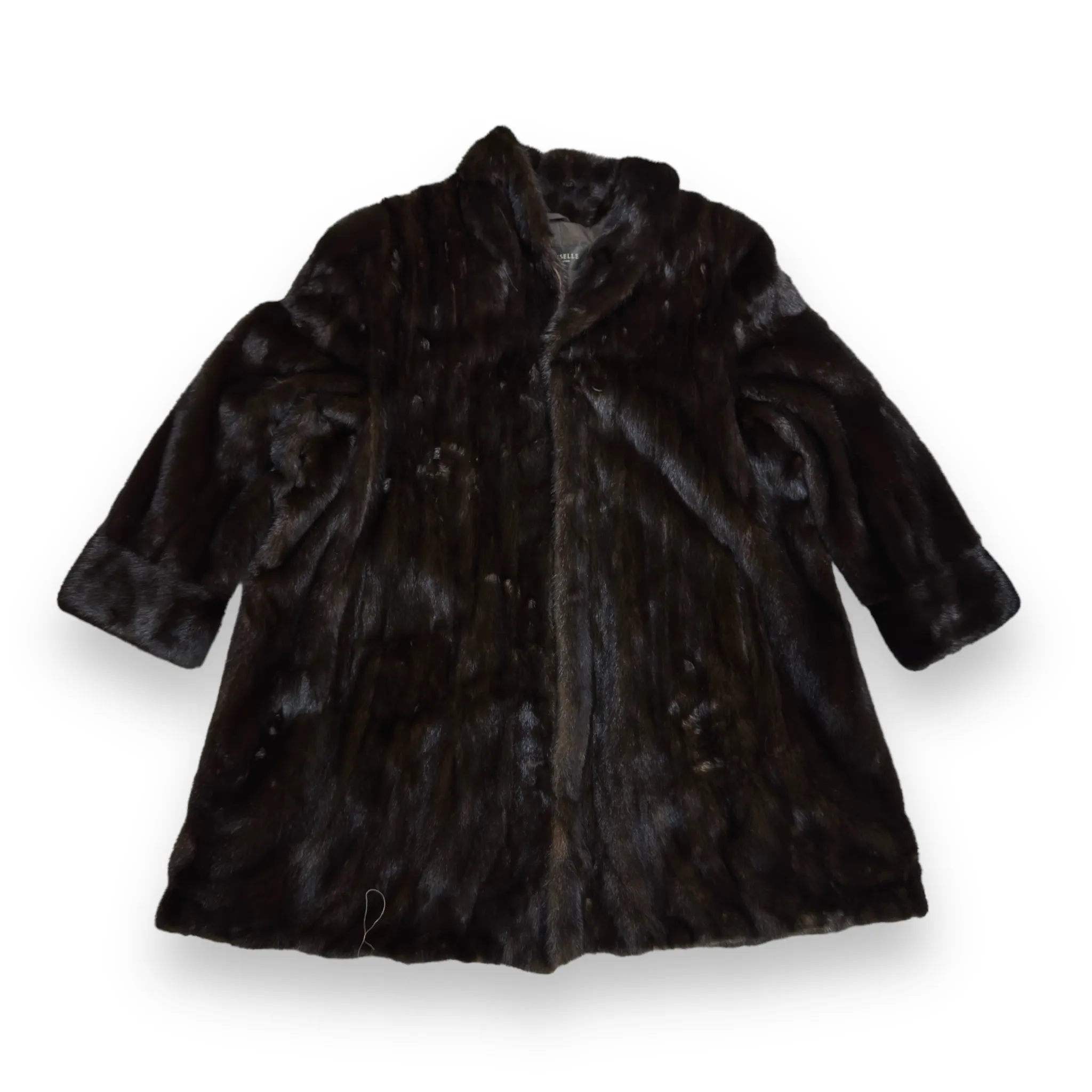 Dark Brown Full Skin Mink Coat - Daniel's Leather