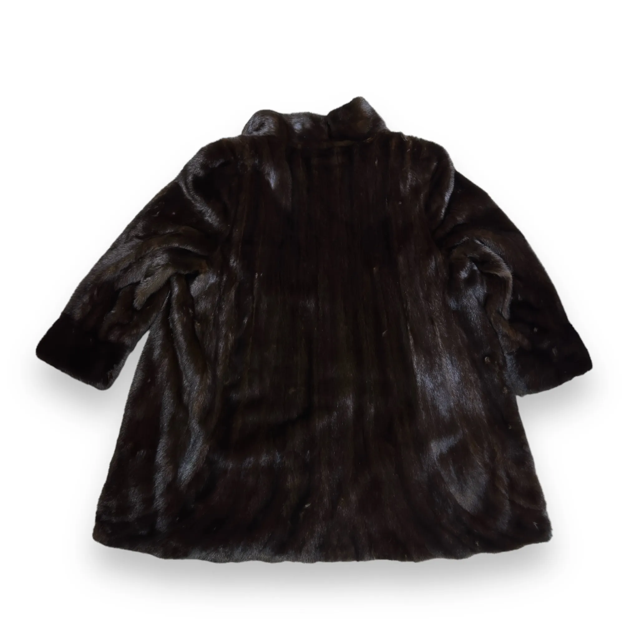 Dark Brown Full Skin Mink Coat - Daniel's Leather