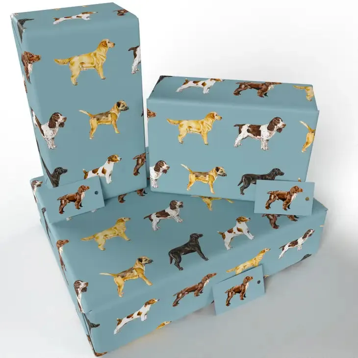 Dog Breeds Wrapping Paper