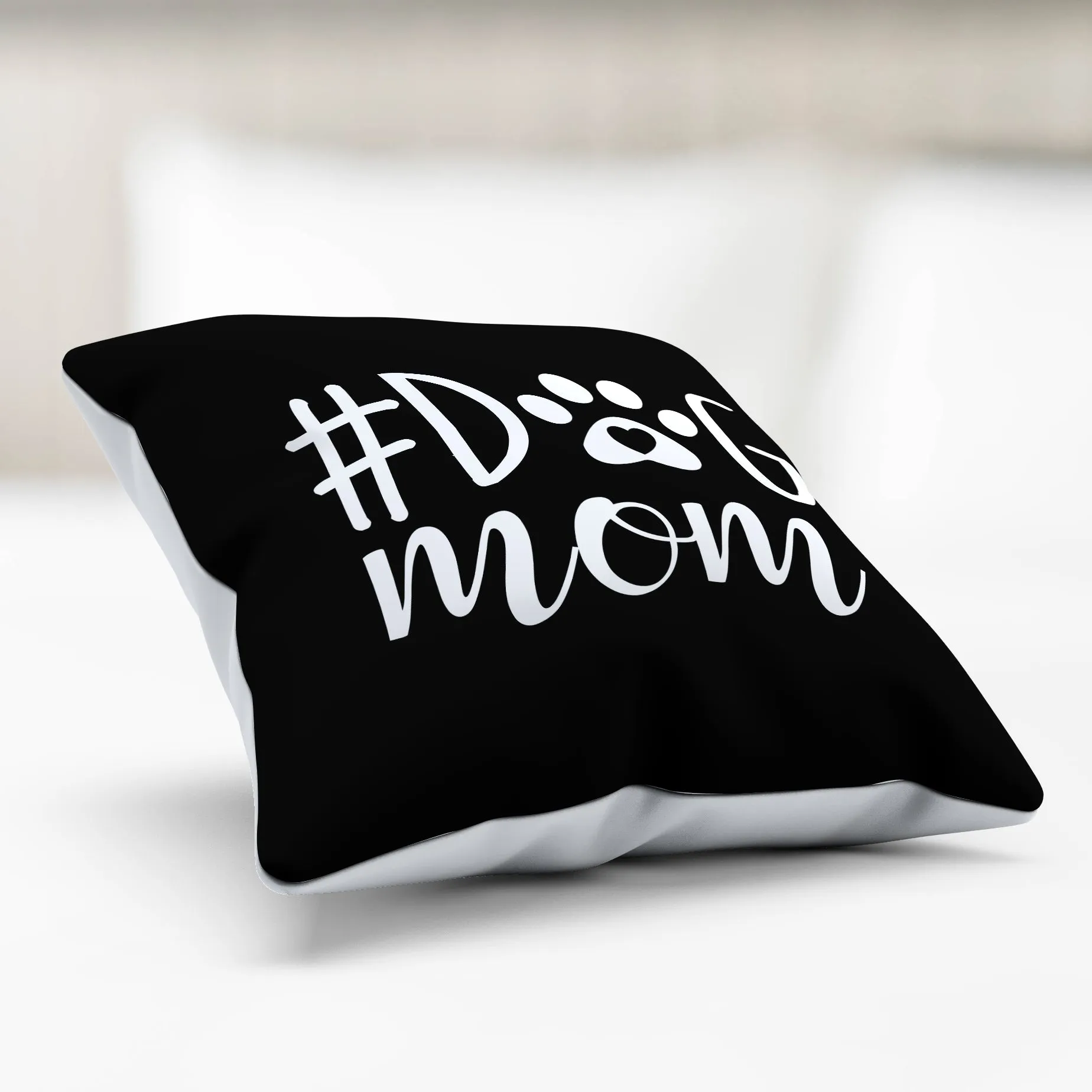 #DogMom Pillow Cover