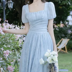 Edith 50s Blue Vintage-Style Dress