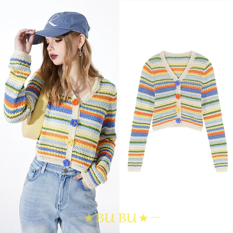 ELF SACK  |Stripes Casual Style Blended Fabrics Long Sleeves