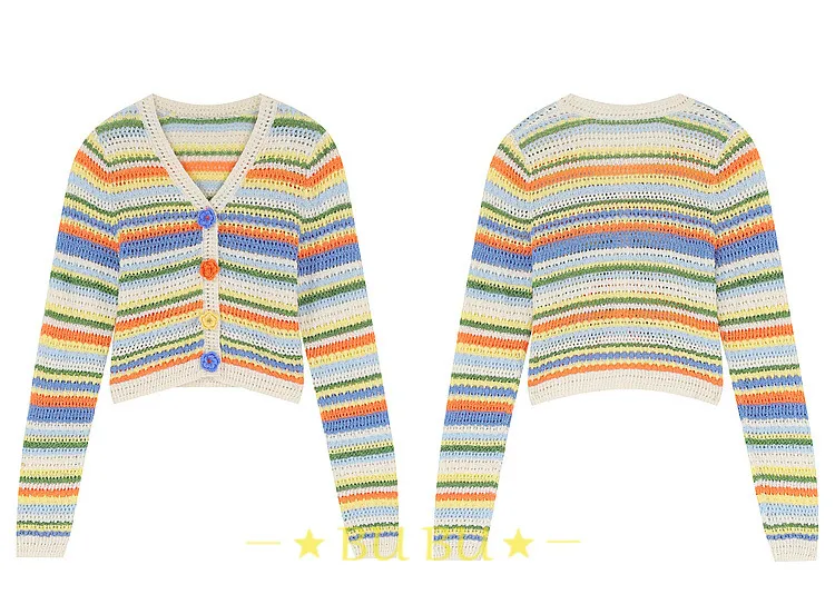 ELF SACK  |Stripes Casual Style Blended Fabrics Long Sleeves