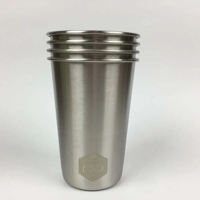 Ever Eco Stainless Steel Drinking Cups - 4 pack