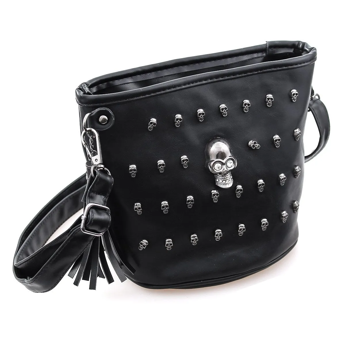 Fashion Skull Face Punk Rivet Shoulder Bags