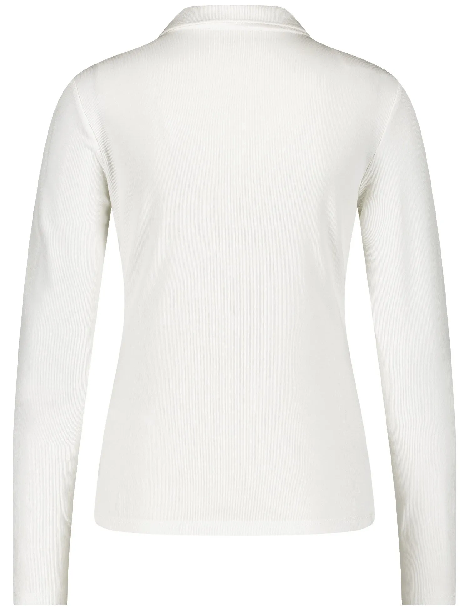 Fine polo shirt with long sleeves