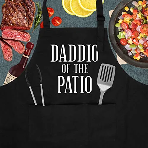 Grill Apron for Dad - Daddio of The Patio - Father Day Bundle Gifts