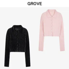 GROVE  |Casual Style Street Style Long Sleeves Office Style