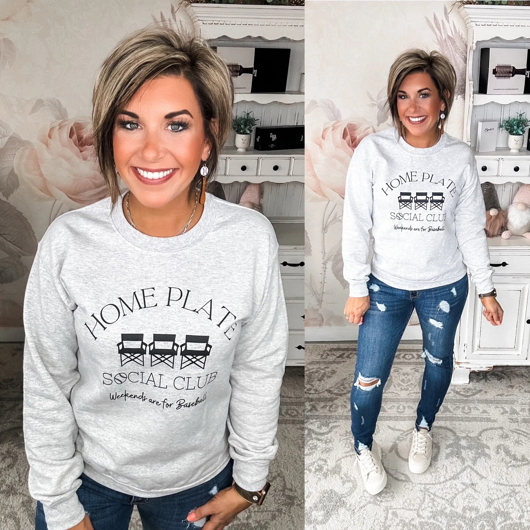 Home Plate Social Club Pullover Sweatshirt