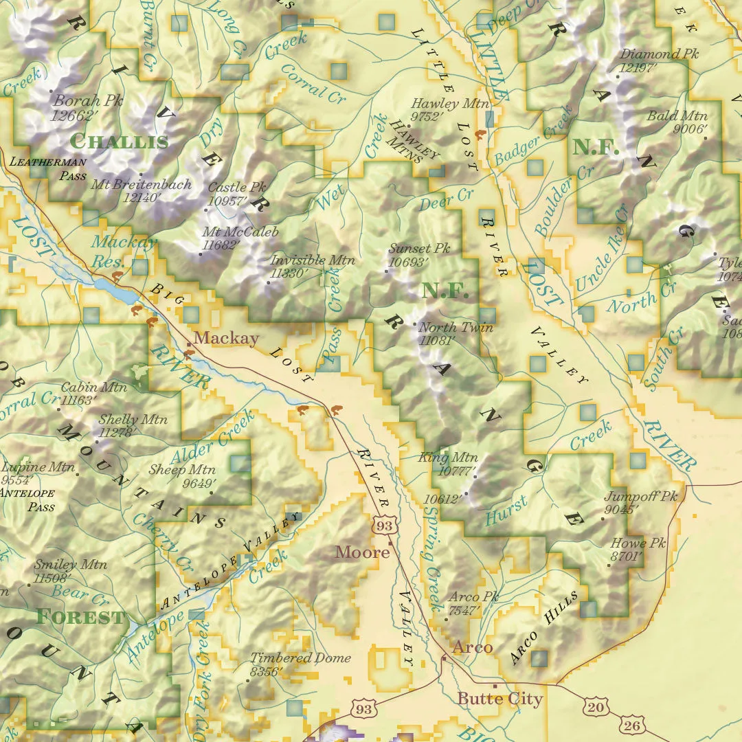 Idaho Public Land Map