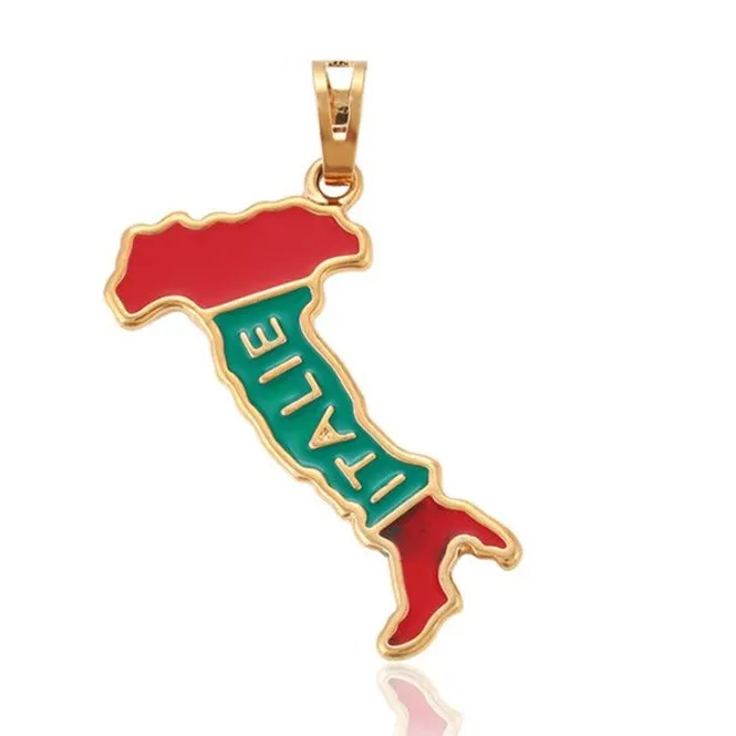 Italy Map Necklace