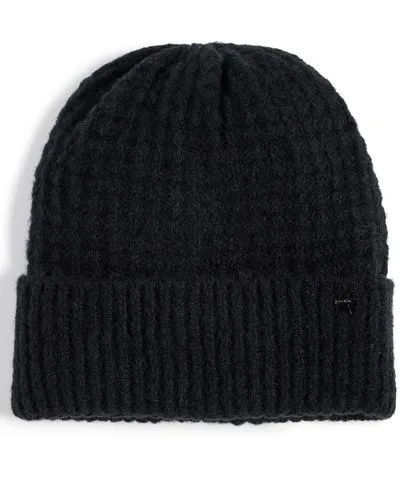 Jocelyn Waffle Knit Beanie Black One Size