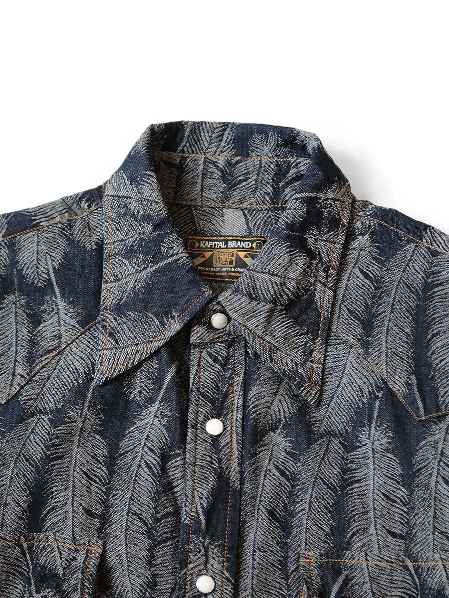 Kapital 5oz Magpie Denim Husky Western Shirt (long sleeve)