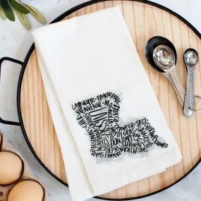 LA Words Kitchen Towel