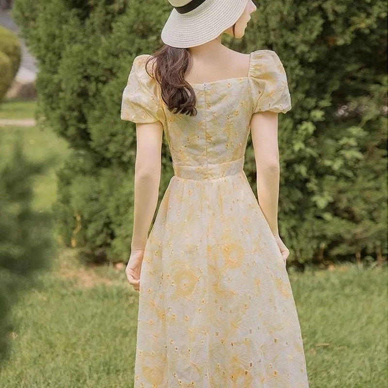 Leeta Embroidered Romantic Vintage-Princess Summer Dress