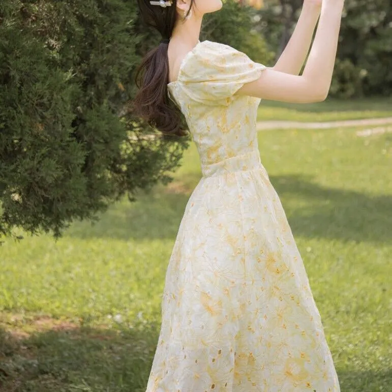 Leeta Embroidered Romantic Vintage-Princess Summer Dress