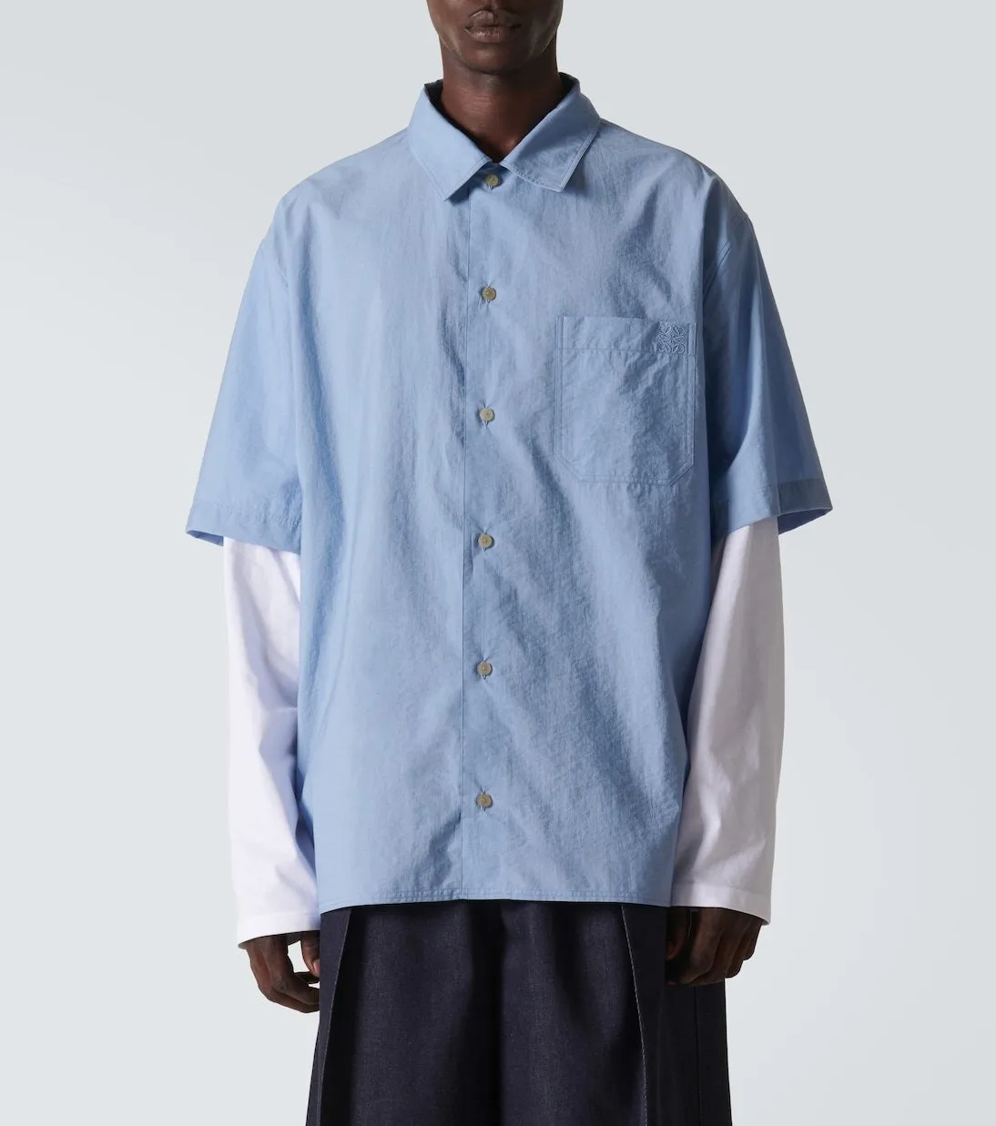 LOEWE  |Trompe l'oeil shirt in cotton blend