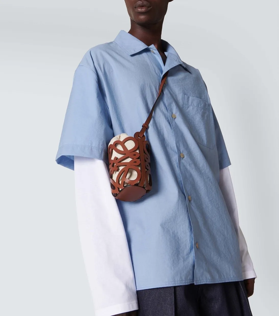 LOEWE  |Trompe l'oeil shirt in cotton blend