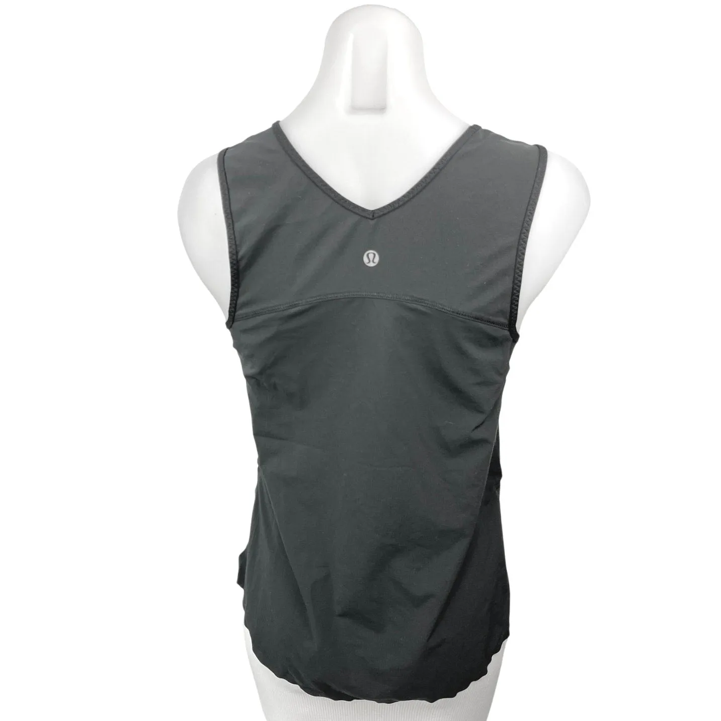 Lululemon Women's Dark Gray Scoop Neck Yoga Workout Athletic Tank Top Size M