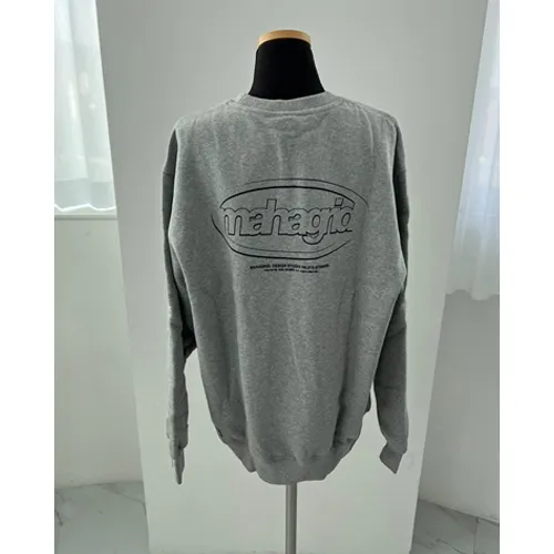 mahagrid  |Unisex Street Style Long Sleeves Logo Sweatshirts