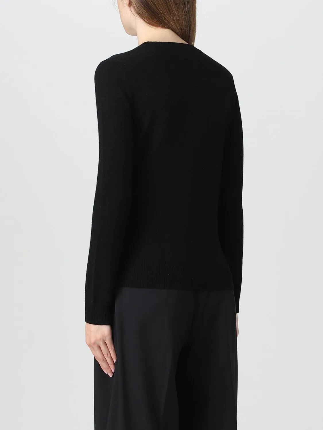 MaxMara  |Casual Style U-Neck Long Sleeves Plain Logo