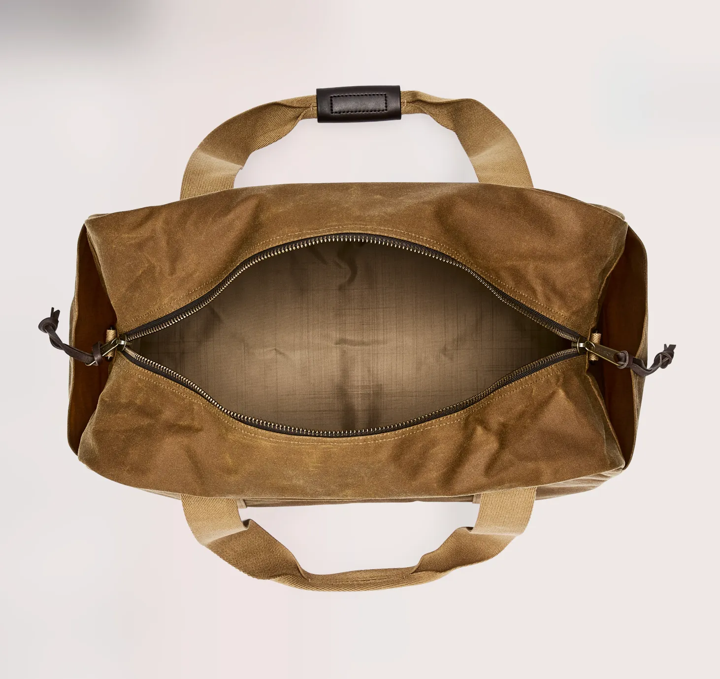 Medium Tin Cloth Duffle Bag, Dark Tan