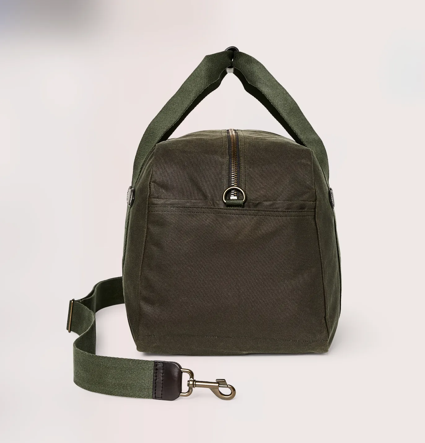 Medium Tin Cloth Duffle Bag, Otter Green