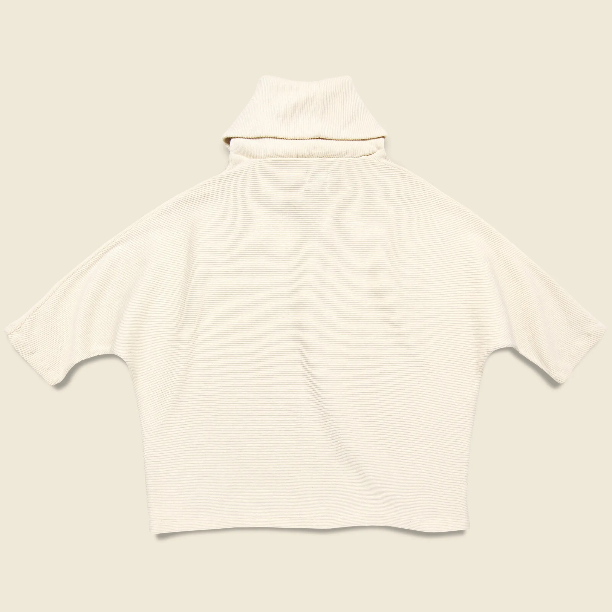 Mesa Rib Turtleneck Sweater - Natural