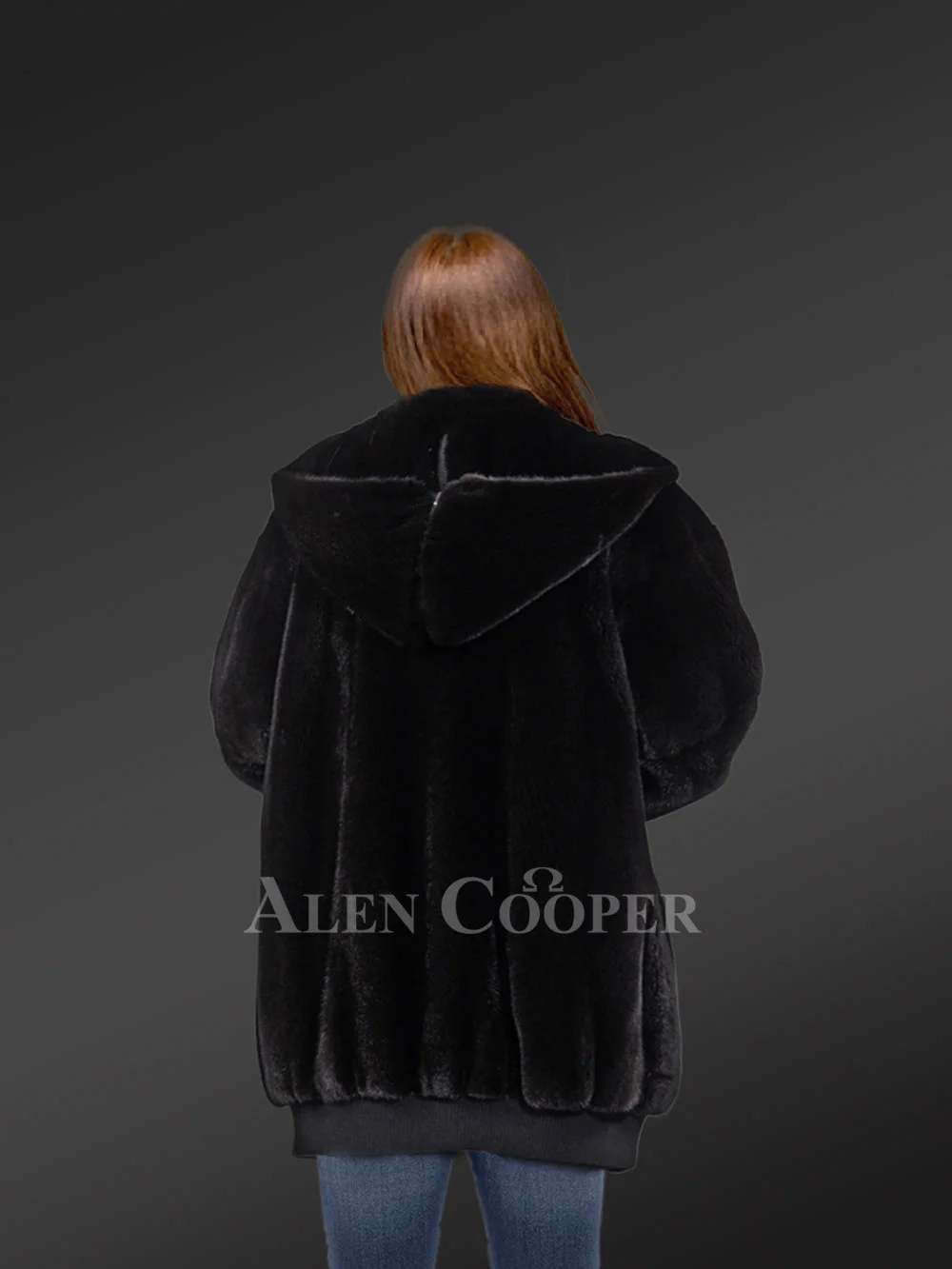 Mid Length Mink Coat with Hood For An All-Time Modish Look