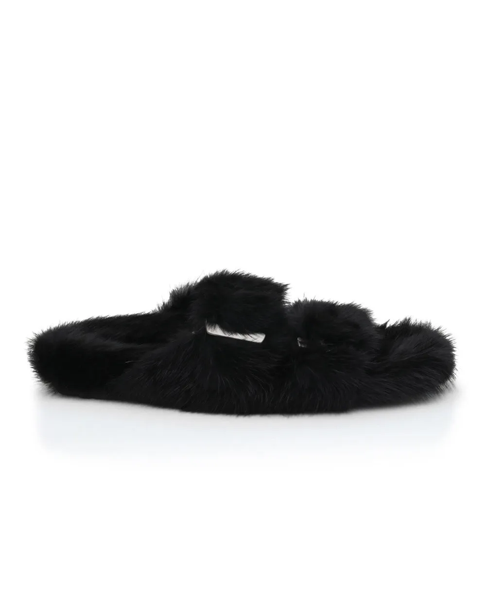 Mink Slides in Black