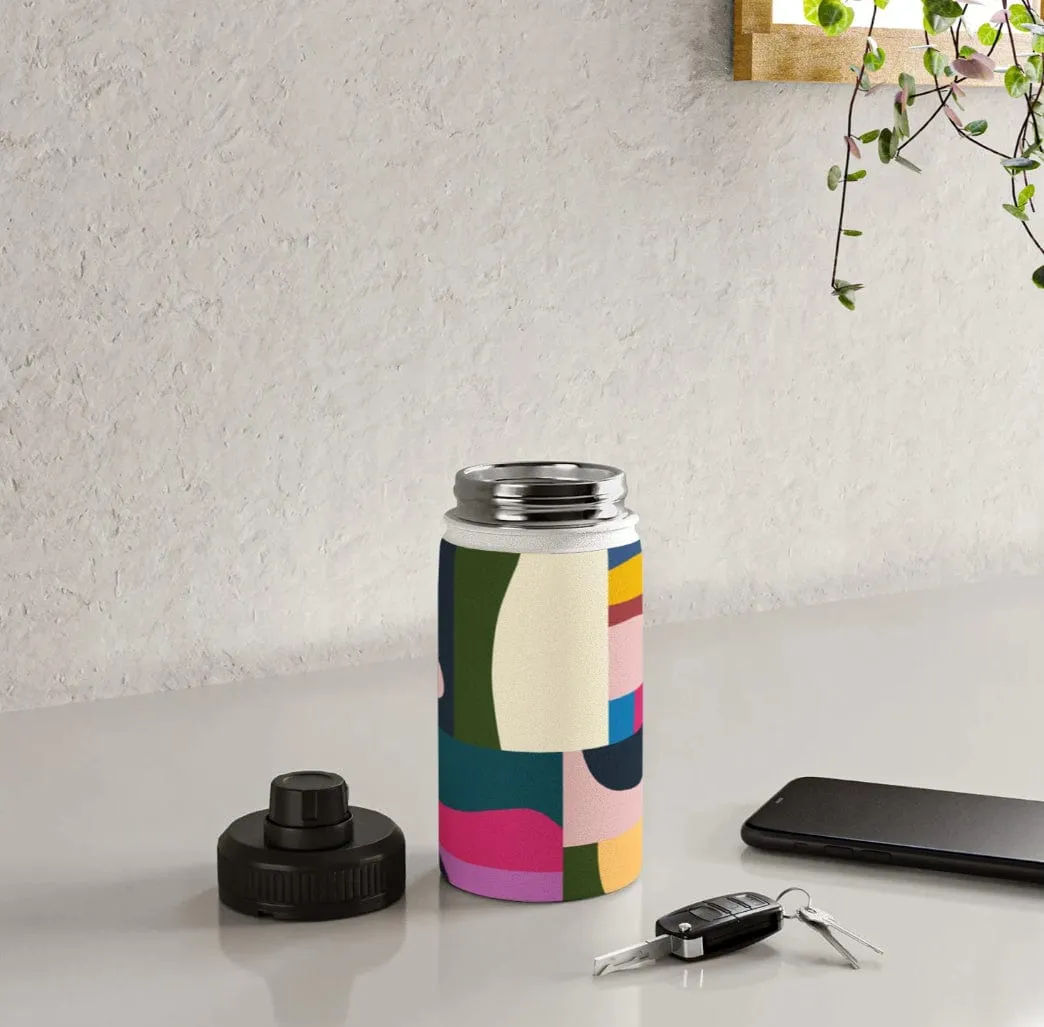 Modern Collage Water Bottle